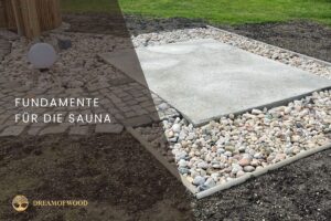 Fundamente für die Sauna